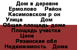 Дом в деревне Ермолово  › Район ­ Касимовском р-он  › Улица ­ --- › Дом ­ --- › Общая площадь дома ­ 23 › Площадь участка ­ 29 › Цена ­ 250 000 - Рязанская обл. Недвижимость » Дома, коттеджи, дачи продажа   